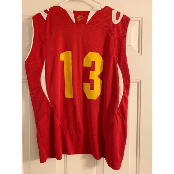 Ironi Nahariya ISRAEL Basketball EuroLeage #13 Jersey Red Size M Medium - Picture 2 of 4